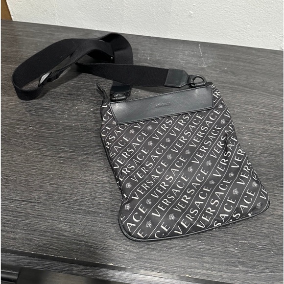 Versace Crossbody Nylon black Messenger Bag